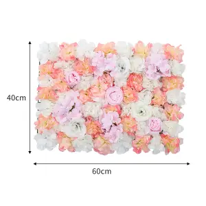 Artificial Simulation Rose Flower Decoration Backdrop Wall Panel 400 x 600 mm