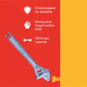 Amtech C2300 450mm (18") Adjustable wrench with 52mm (2") jaw opening