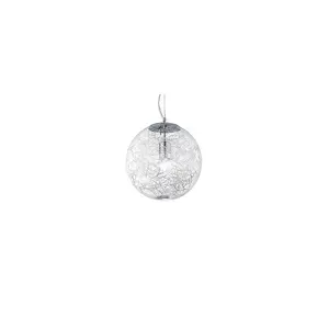 Luminosa Mapa Max 1 Light Small Globe Ceiling Pendant Chrome, E27