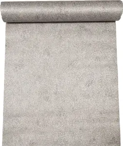 Plain Grey Silver Crushed Wallpaper Textured Metallic Glitter Thick Shimmer