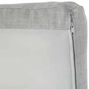 Right-Hand Corner Sofa KIRUNA Light Grey Fabric Right Hand