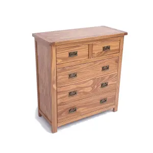 Padua 5 Drawer Chest of Drawers Bras Drop Handle