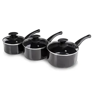 Tower T81507 3pce Ceramic Saucepan Set 16/18/20cm