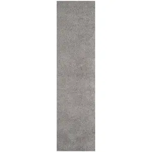 Myshaggy Collection Living Room Rugs Solid Design  Grey