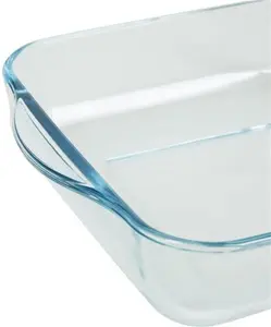 Dunelm 22cm Square Oven Roasting Dish, Clear, Glass