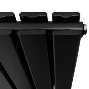 Designer Flat Radiator - 1800 x 280mm - Black