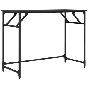 Berkfield Desk Black 100x45x76 cm Engineered Wood and Powder-coated Steel