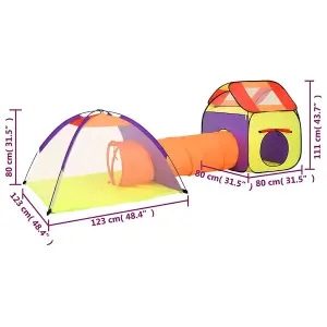 Berkfield Children Play Tent Multicolour 338x123x111 cm