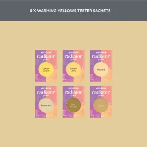 Rust-Oleum Yellow Satin Radiator Paint Tester Samples - 10ml