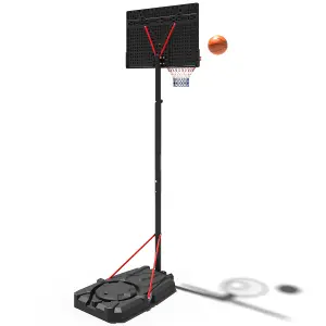 Rebo Freestanding Portable Basketball Hoop with Stand - Adjustable Height (230cm - 305cm) - Medium