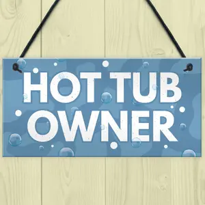 Red Ocean Novelty Hot Tub Sign Hanging Garden Plaque Home Decor Garden Shed Jaccuzzi Decor Friendship Gifts