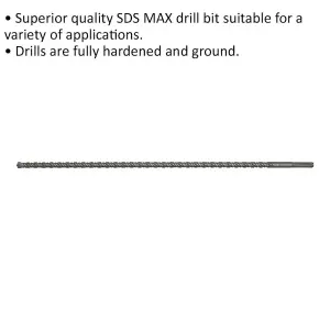 High-Performance 22 x 920mm SDS Max Drill Bit for Masonry & Construction