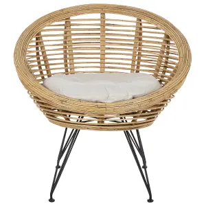 Garden Chair MARATEA Rattan Natural