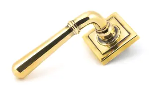 From The Anvil Aged Brass Newbury Lever on Rose Set (Square) - Unsprung