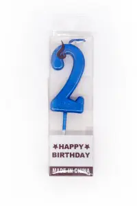 Shatchi Blue 2 Number Candle  Birthday Anniversary Party Cake Decorations Topper