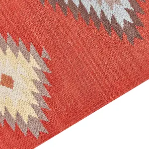 Cotton Kilim Area Rug 160 x 230 cm Multicolour LORUT