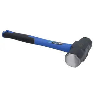 Double Face Sledge / Lump Hammer TPR Handle Fibreglass Shaft 4lb