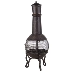 Charcoal Fire Pit Brass TACORA