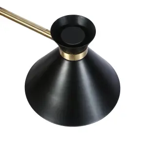 GoodHome Apennin Contemporary Matt Black Wall light