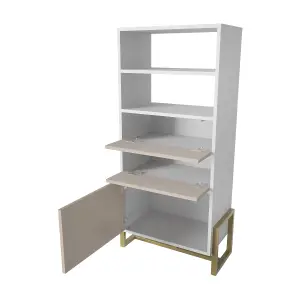 Decorotika - Utopia Bookcase Bookshelf Shelving Unit with 3 Cabinets and 2 Shelves