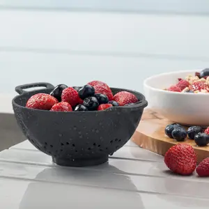 Zeal Premium Melamine Colander, Small 15cm, Dark Grey