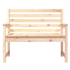 Berkfield Garden Bench 109x48x91.5 cm Solid Wood Pine