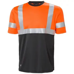 Helly Hansen Workwear Addvis T-Shirt Class 1 (Orange/Ebony)  (Medium)