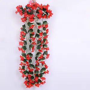 Artificial Violets Hanging Flowers Simulation Plant Decoration