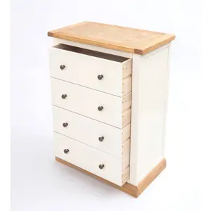 Trevi 4 Drawer Chest of Drawers Brass Knob