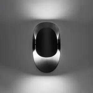 Tear Steel Black 1 Light Classic Wall Light