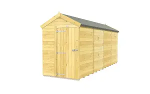 5 x 16 Feet Apex Shed - Single Door Without Windows - Wood - L472 x W147 x H217 cm