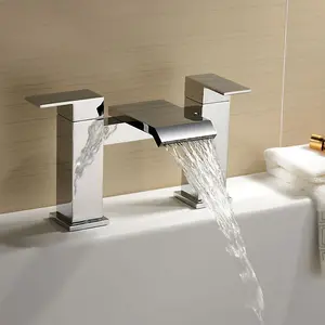 Havana Polished Chrome Deck-mounted Bath Filler Tap