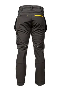 Slim Fit Softshell Work Trousers With Removable Holster Pockets And Knee Pad Pockets