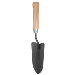 Hardys Garden Hand Trowel - Carbon Steel, Hammered Finish, Improved Rust Resistance, Robust Ash Wood Handle - (L) 330mm x (W) 80mm