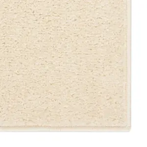 Rug Short Pile 160x230 cm Cream