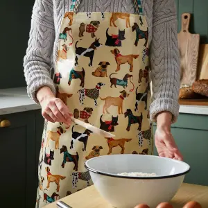 Hound Dog Animal Print PVC/Oil cloth Apron