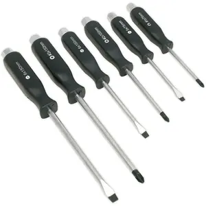 6 PACK Hammer Through Screwdriver Set - Hardened Steel Hammer Strike Chisel Cap