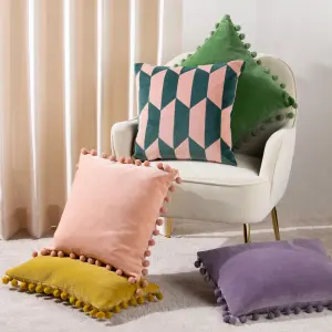 furn. Kalho Velvet Jacquard Feather Filled Cushion