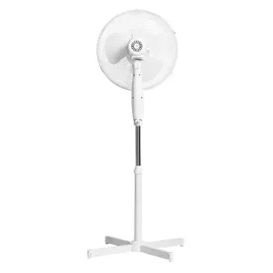 Hardys 16" Oscillating Pedestal Fan 3 Speed Floor Standing Electric Office Cooling Air