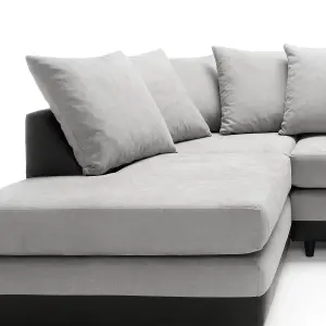 Dylan Corner Sofa Left Facing in Light Grey