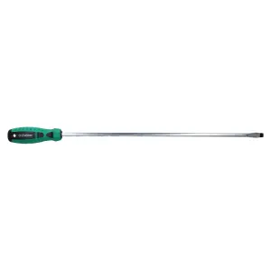 9.5mm x 450mm Slotted Flat Headed Screwdriver with Magnetic Tip Rubber Handle