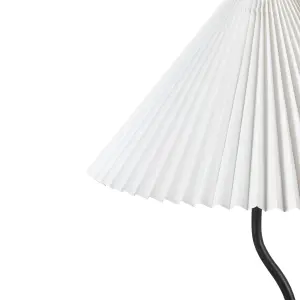 Metal Floor Lamp Black and White JIKAWO