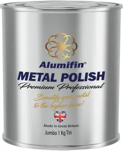 Alumifin Metal Polish - Chrome Cleaner - for Stainless Steel - Aluminium Polishing - Brass - Copper - (1kg)