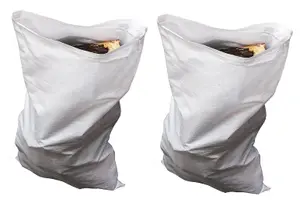 50 x Heavy Duty Woven Polypropylene Rubble Builder Sacks - 22" x 36" Tear Resistant Construction Waste Disposal Bags