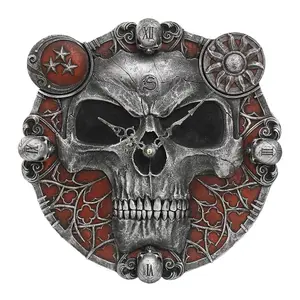 Spiral Direct Hands Of Death Resin Wall Clock Red/Grey (One Size)