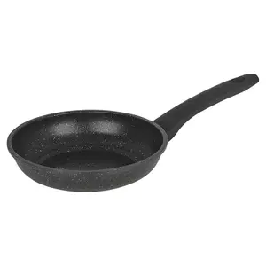 URBNCHEF 20cm Diameter Pressed Carbon Induction Frying Pan Pot with Soft Touch Handle