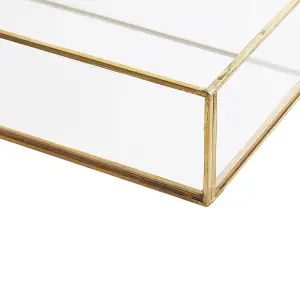 Beliani Glam Tray GRENOBLE Mirrored Gold