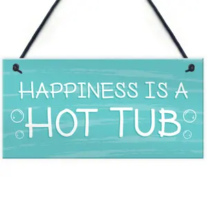 Novelty Hot Tub Sign Hanging Garden Summerhouse Plaque New Home Gifts Shed Plaque