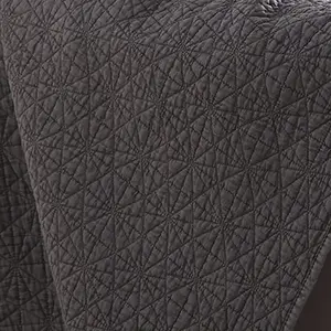 Silentnight Luxury Matalasse Bed Throw - Charcoal  150 x 200cm