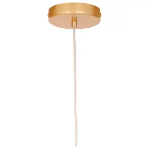 Interiors by Premier Lenno Small Gold Pendant Light